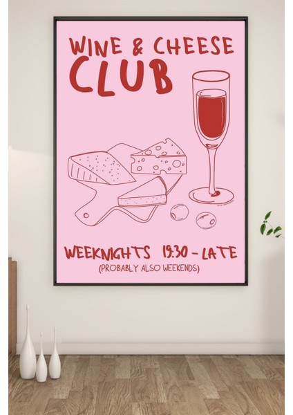 A3 Wıne&cheese Baskılıposter