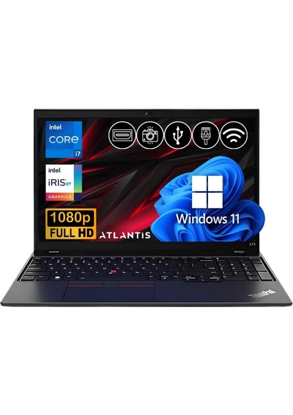 Thinkpad L15 I7-1255U 16GB 512GB M.2 SSD 21C30074TX ATL13 15.6" W11PRO Dizüstü Bilgisayar