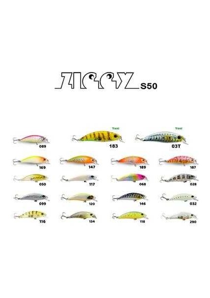 Ziggy 50MM 3.6gr Lrf Maket Balık 134 Pointer Glow