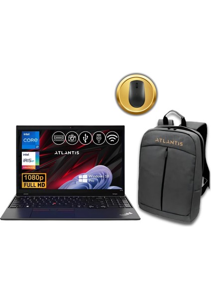 Thinkpad L15 I7-1255U 32GB 256GB M.2 SSD 21C30074TX ATL26 15.6" W10PRO Notebook+ Çanta&mouse
