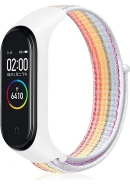 Xiaomi Mi Band 7/6/5/4/3 Uyumlu Kumaş Cırtlı Kordon Kayış