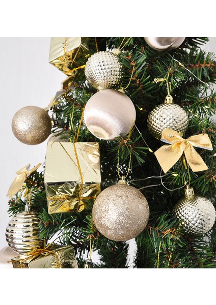 Yılbaşı Çam Ağacı Süsü 30 Parça Lüks Gold Noel Süsü modelleri