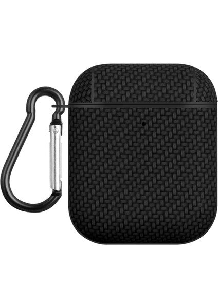 Airpods 1 / 2 Için Dokuma Cilt Dokusu Pc Tws Kulaklık Kılıfı (Yurt Dışından)