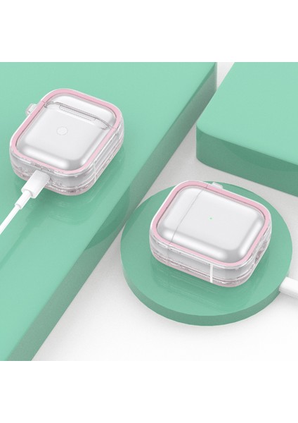 Airpods 1/2 Için Pc+Tpu Kablolu Kulaklık Kılıfı 1/2 (Yurt Dışından)