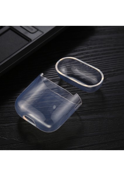 Kanca Olmadan Airpods 1/2 Için 1/2 Için Şeffaf Tpu Kulaklık Kılıfı (Yurt Dışından)