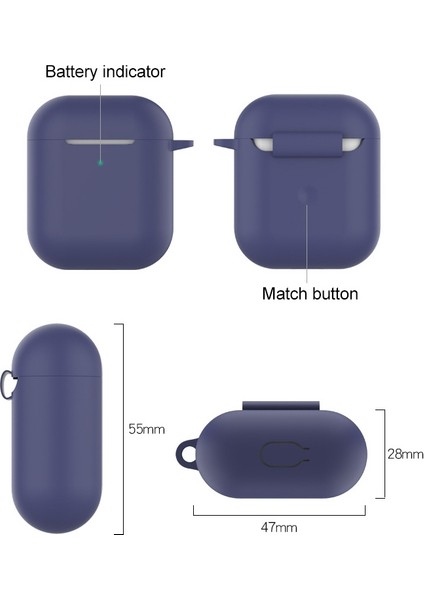 Wiress Kulaklık Silikon Kılıfı 1 / 2 (Yurt Dışından) fiyatları
