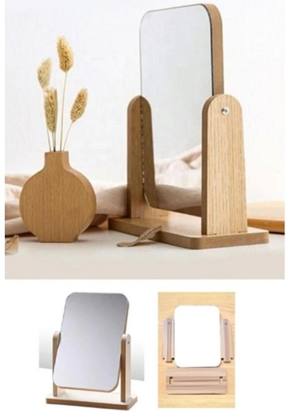 Dekoratif Makyaj Aynası Standlı Ayna Masa Aynası Ahşaptan - Özel Tasarım modelleri