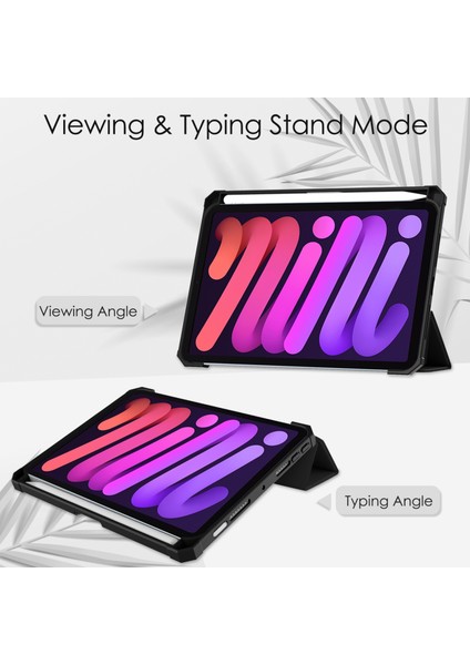 iPad Mini 6 / Mini 2024 Için Akrilik Tpu + Pu Kılıf (Yurt Dışından)