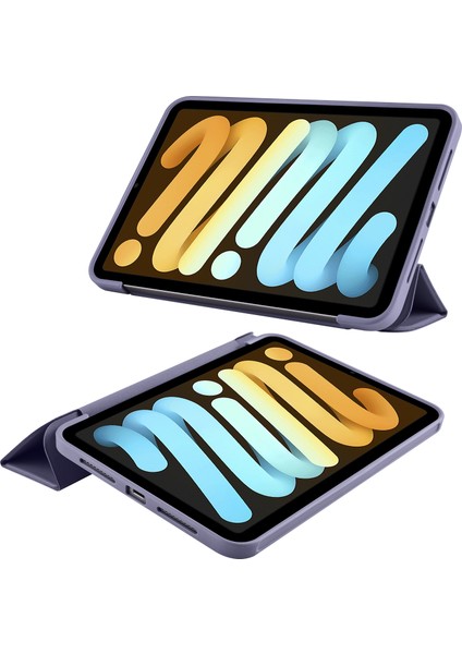 iPad Mini 6 / Mini 2024 Için Tpu + Pu Deri Kılıf (Yurt Dışından)