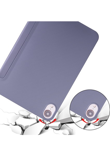 iPad Mini 6 / Mini 2024 Için Tpu + Pu Deri Kılıf (Yurt Dışından)