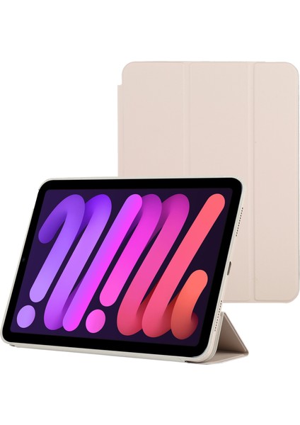 iPad Mini 6 Için 3'lü Akıllı Deri Kılıf (Yurt Dışından)