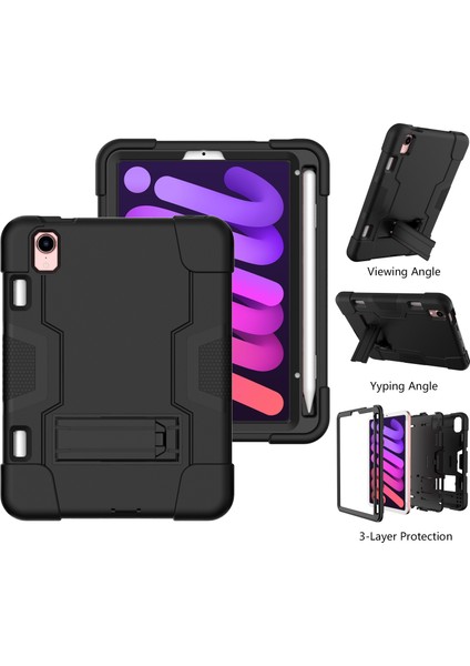 iPad Mini 2024 / Mini 6 Için Silikon + Pc Koruyucu Kılıf (Yurt Dışından) modelleri