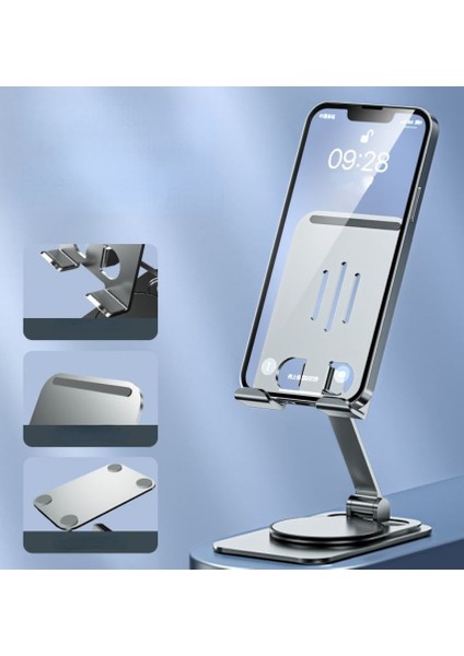 K62 Metal 360 Derece Dönebilen Metal Masaüstü Telefon Tutucu fiyatları