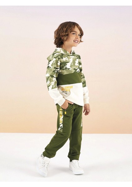 Lcw Kids Yeşil Kapüşonlu Baskılı Uzun Kollu Erkek Çocuk Sweatshirt fırsatları