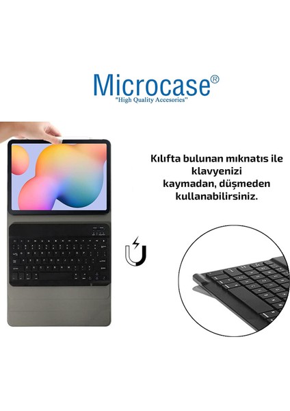 Samsung Tab S10 Ultra 14.6 Inch Tablet Uyumlu Bluetooth Klavyeli Standlı Kılıf - BKK16