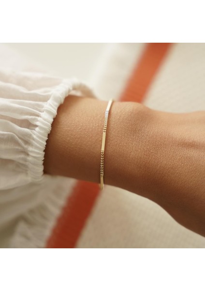 Barlı Dot Altın Bileklik