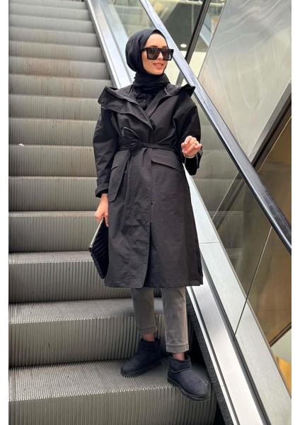 Womanıa Munıch Trençkot 18296 Siyah
