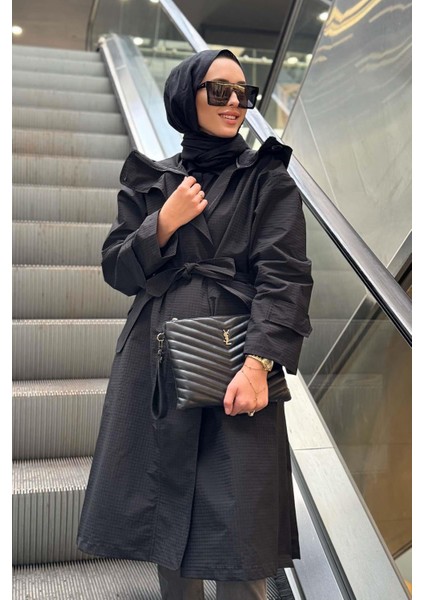 Womanıa Munıch Trençkot 18296 Siyah modelleri