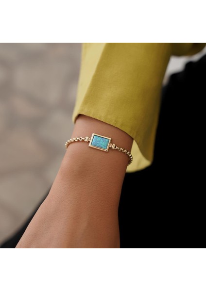 Opal Tivi Altın Bileklik