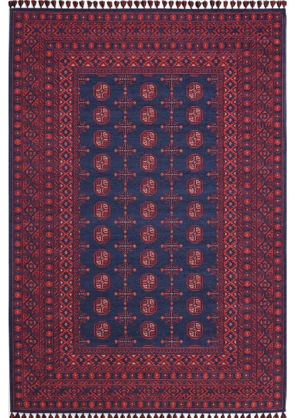 Deco Anatolia 15913 Lacivert Yıkanabilir Halı