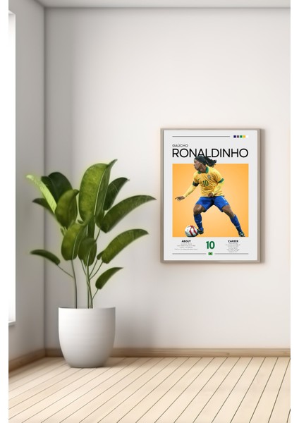 A3 Ronaldınho Baskılı Poster