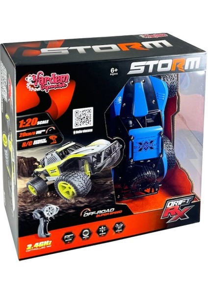 SYR-66764MA Kumandalı 2.4ghz Şarjlı 1:20 Storm Drift Araba