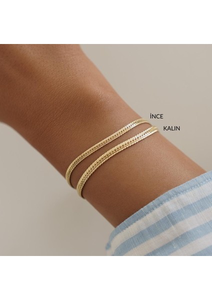 İnce Hasır Yılan Altın Bileklik fiyatları