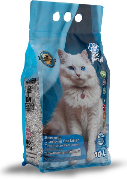 2X10 Litre Marsilya Sabun Kokulu Doğal Bentonit Premium Cat Litter Tozsuz ve Süper Topaklanan modelleri