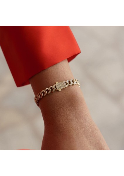 Kilitli Full Taşlı Gurmet Altın Bileklik fiyatları