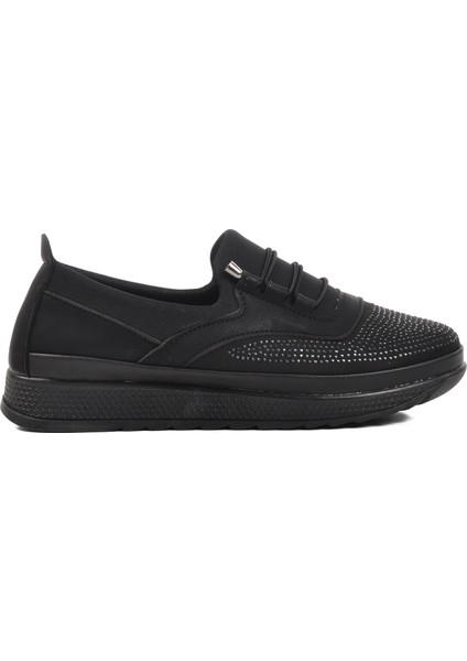 160 Siyah Zümrüt Kadın Günlük Ayakkabı