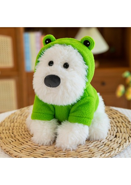 Hoodie Meyve West Highland Doll Çocuk Giyim Küçük Beyaz Köpek Arı Kurbağa Pembe Tavşan Peluş Oyuncak 40 Cm'ye Dönüştürüldü (Yurt Dışından)
