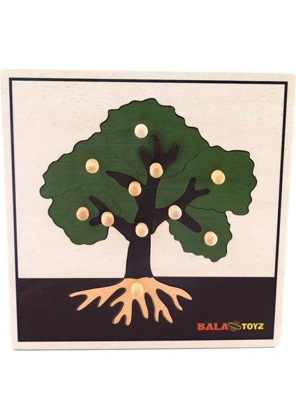 Montessori Ağaç Puzzle