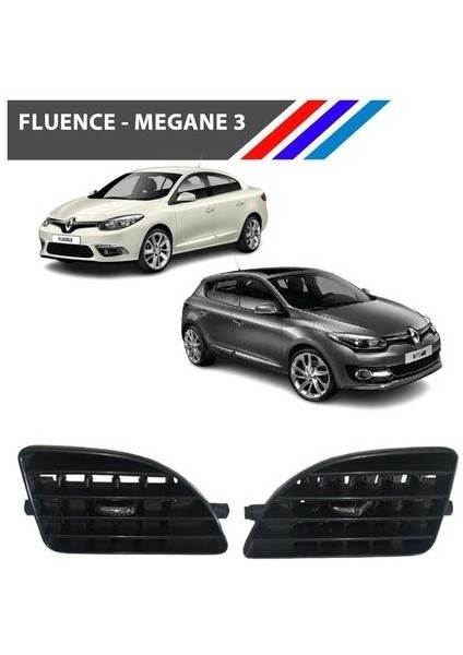 Fluence - Megane 3 Havalandırma Izgarası Köşe Yan Krom Uçlu Sol Sağ Takım 687616094R M3746 fırsatları