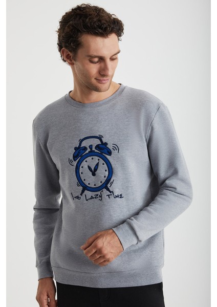 Time Saat Nakışlı Pijama Sweatshirt fiyatları