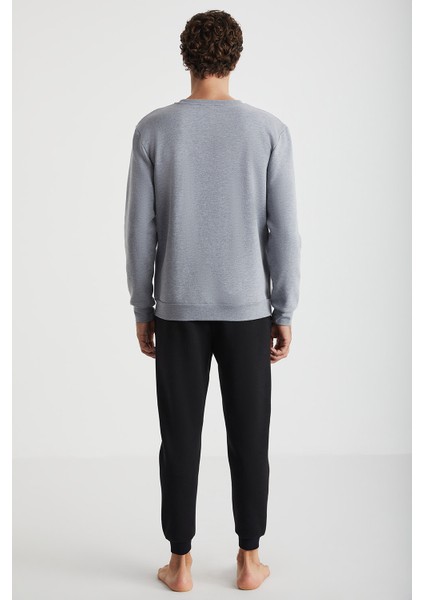 Time Saat Nakışlı Pijama Sweatshirt modelleri