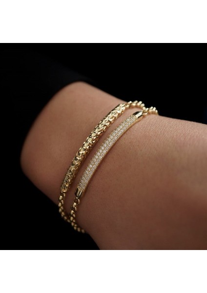 Taşsız Blok Altın Bileklik fiyatları