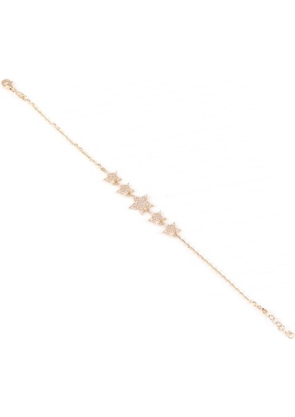 Taşlı Yıldız Seli Altın Bileklik indirimleri