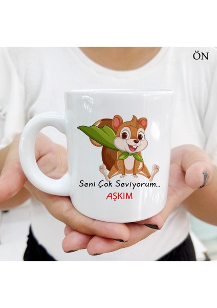 Sincap Seni Çok Seviyorum Aşkım Renkli Tasarımlar ve Dekoratif Kişiye Özel Kupa Bardaklar