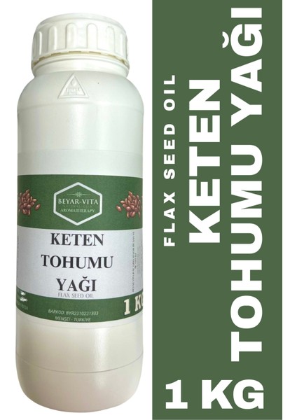 Keten Tohumu Yağı 1 Kg - Beyarvita