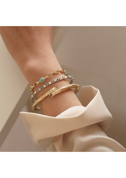 Firuze Taşlı Ataş Altın Bileklik fiyatları