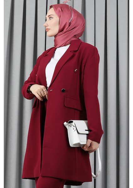 Blazer Ceket Takım Vişne indirimleri