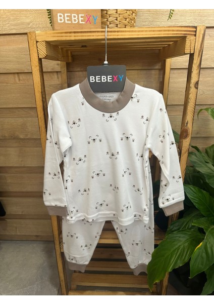 Ayıcık Desenli Bebek Pijama Takımı