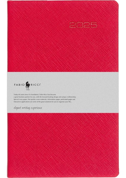 1030 2025 Günlük Ajanda 13 x 21 cm Kırmızı