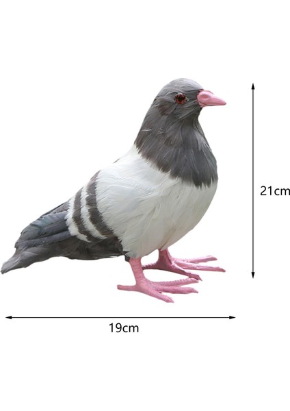 Simülasyon Güvercin Heykeli Dekor Canlı Icı El I Heykelleri Ayakta Gri (Yurt Dışından) fırsatları