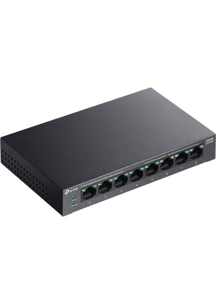 Tp-Lınk LS108GP 8 Port Gıgabıt + RJ45 62W 250 Metre Poe Mesafe Metal Kasa