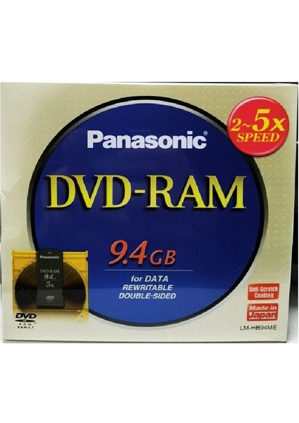 Dvd-Ram 9.4g GB 2-5x Speed LM-HB94ME