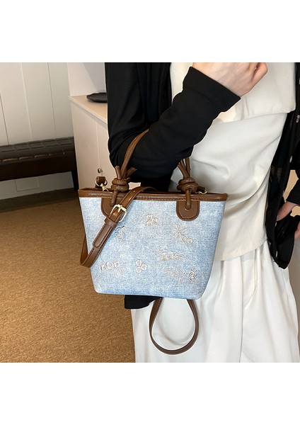 Denim Omuz Crossbody Çanta (Yurt Dışından) fiyatları