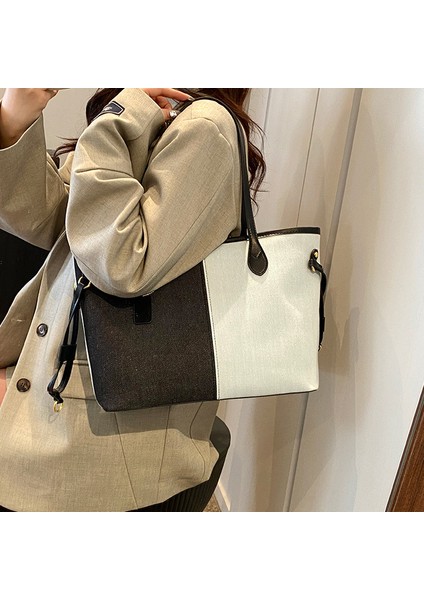 Denim Crossbody Iki Parçalı Set Çanta (Yurt Dışından) modelleri