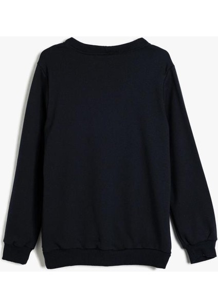 Kız Çocuk Okul Sweatshirt Uzun Kollu Fiyonk Detaylı fiyatları