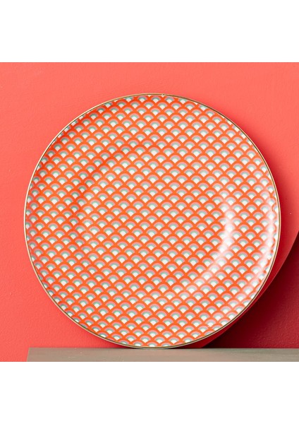 Istanbul Porselen Nar Fine Bone Pasta Tabağı Kırmızı 21 cm fiyatları
